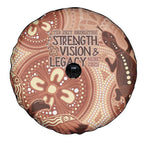NAIDOC 2025 Strength Vision & Legacy Spare Tire Cover Future Dreaming - Taupe