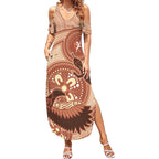 NAIDOC 2025 Strength Vision & Legacy Summer Maxi Dress Future Dreaming - Taupe
