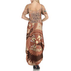 NAIDOC 2025 Strength Vision & Legacy Summer Maxi Dress Future Dreaming - Taupe