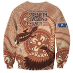 NAIDOC 2025 Strength Vision & Legacy Sweatshirt Future Dreaming - Taupe