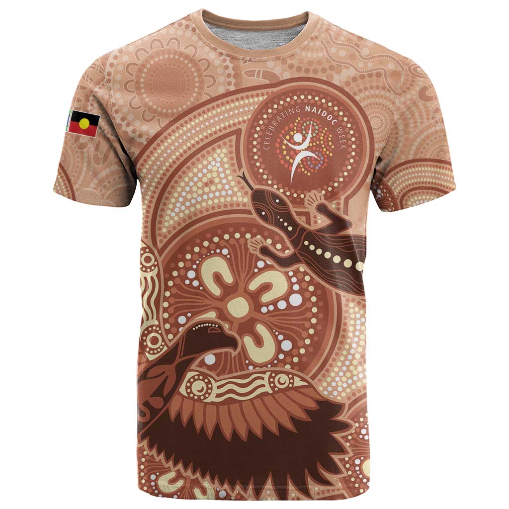 NAIDOC 2025 Strength Vision & Legacy T Shirt Future Dreaming - Taupe