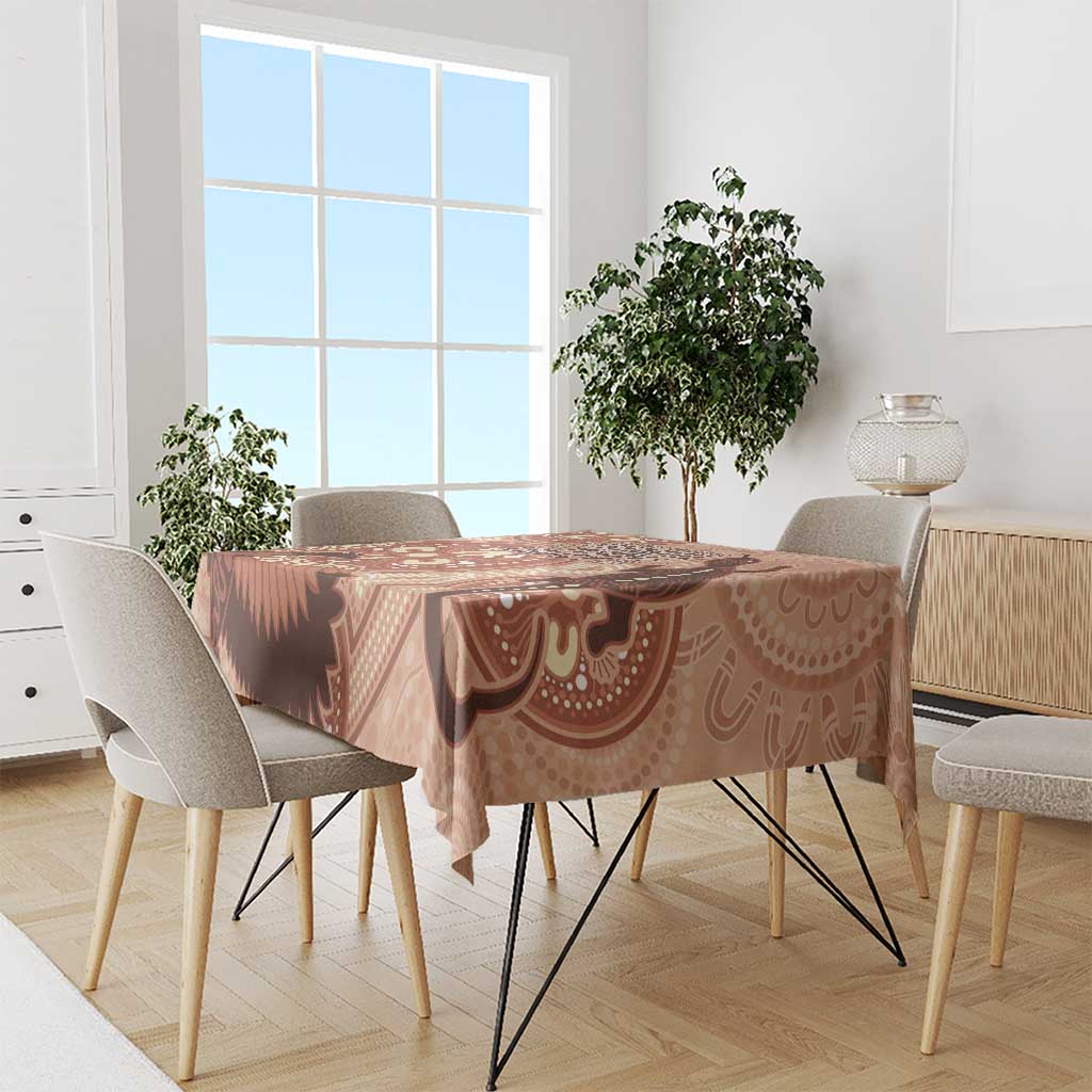 NAIDOC 2025 Strength Vision & Legacy Tablecloth Future Dreaming - Taupe