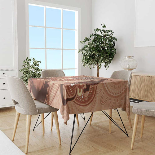 NAIDOC 2025 Strength Vision & Legacy Tablecloth Future Dreaming - Taupe
