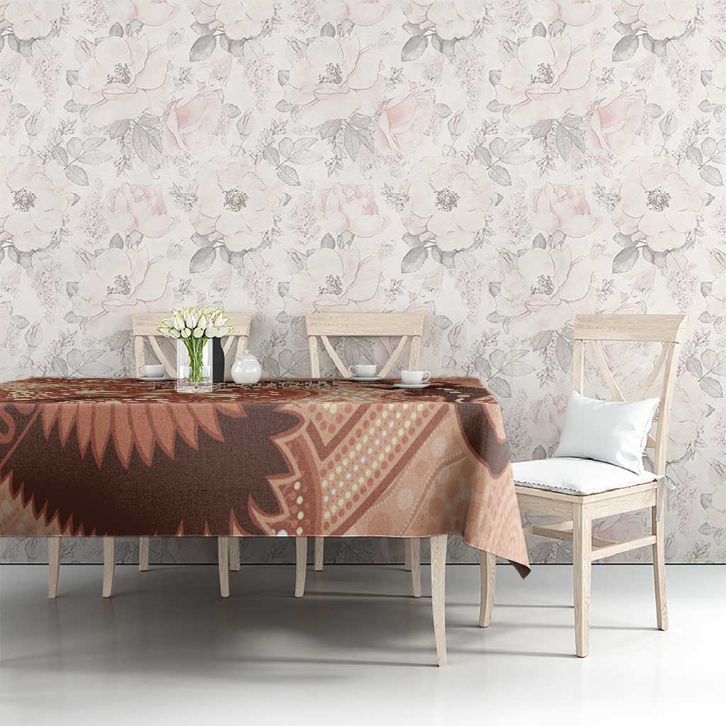 NAIDOC 2025 Strength Vision & Legacy Tablecloth Future Dreaming - Taupe
