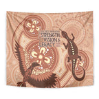 NAIDOC 2025 Strength Vision & Legacy Tapestry Future Dreaming - Taupe