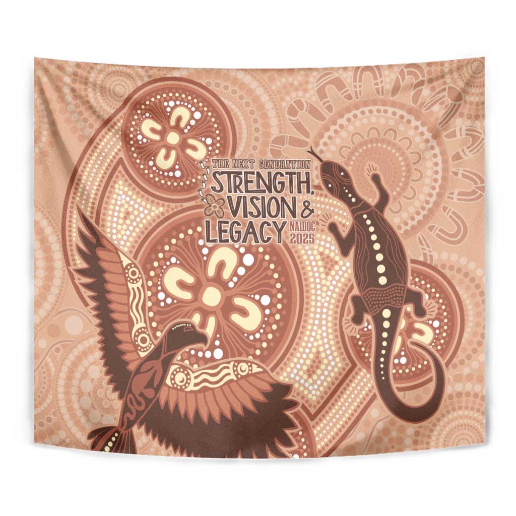 NAIDOC 2025 Strength Vision & Legacy Tapestry Future Dreaming - Taupe