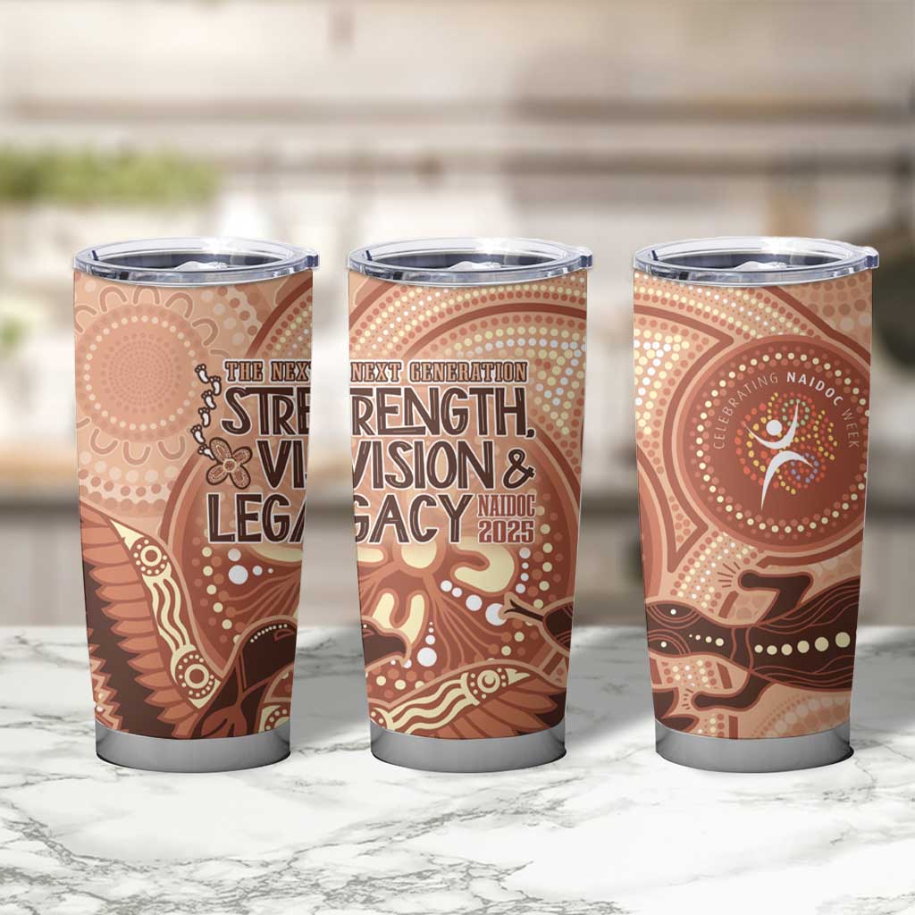 NAIDOC 2025 Strength Vision & Legacy Tumbler Cup Future Dreaming - Taupe
