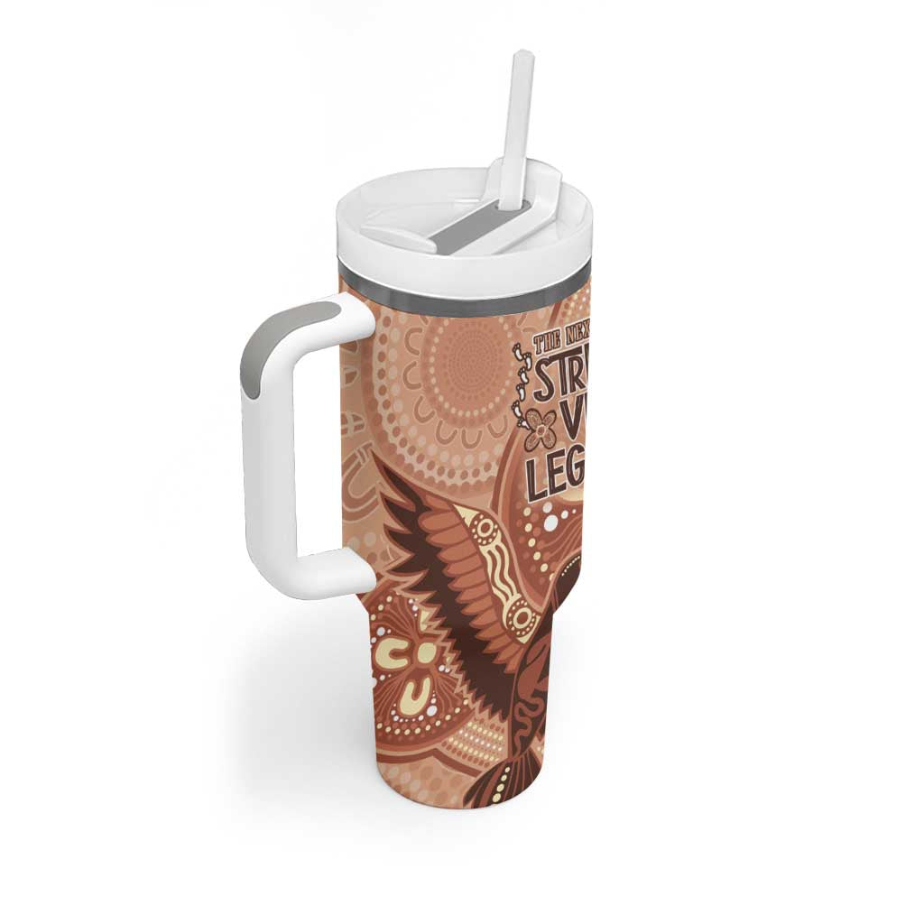 NAIDOC 2025 Strength Vision & Legacy Tumbler With Handle Future Dreaming - Taupe