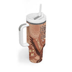 NAIDOC 2025 Strength Vision & Legacy Tumbler With Handle Future Dreaming - Taupe
