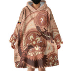 NAIDOC 2025 Strength Vision & Legacy Wearable Blanket Hoodie Future Dreaming - Taupe