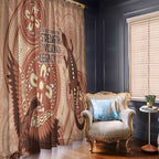 NAIDOC 2025 Strength Vision & Legacy Window Curtain Future Dreaming - Taupe