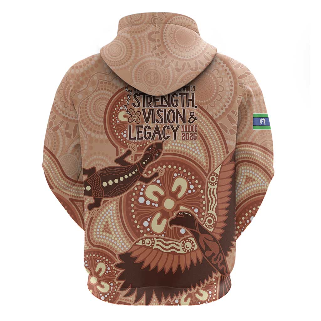NAIDOC 2025 Strength Vision & Legacy Zip Hoodie Future Dreaming - Taupe