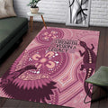 NAIDOC 2025 Strength Vision & Legacy Area Rug Future Dreaming - Coral