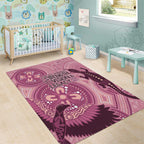 NAIDOC 2025 Strength Vision & Legacy Area Rug Future Dreaming - Coral