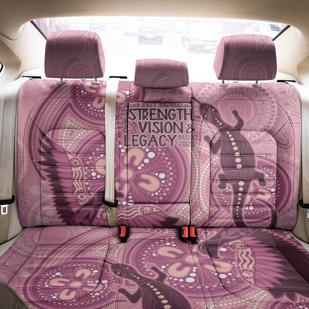 NAIDOC 2025 Strength Vision & Legacy Back Car Seat Cover Future Dreaming - Coral