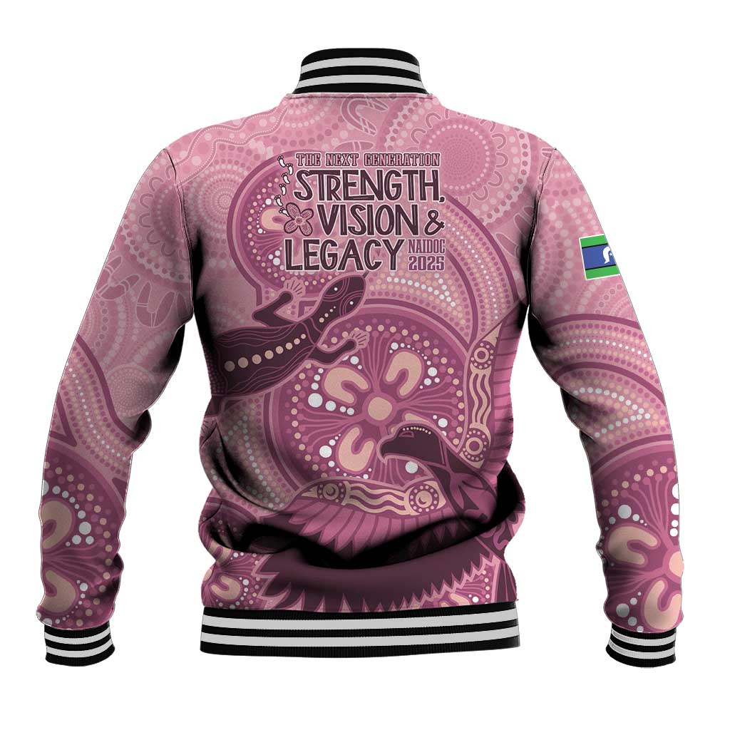 NAIDOC 2025 Strength Vision & Legacy Baseball Jacket Future Dreaming - Coral