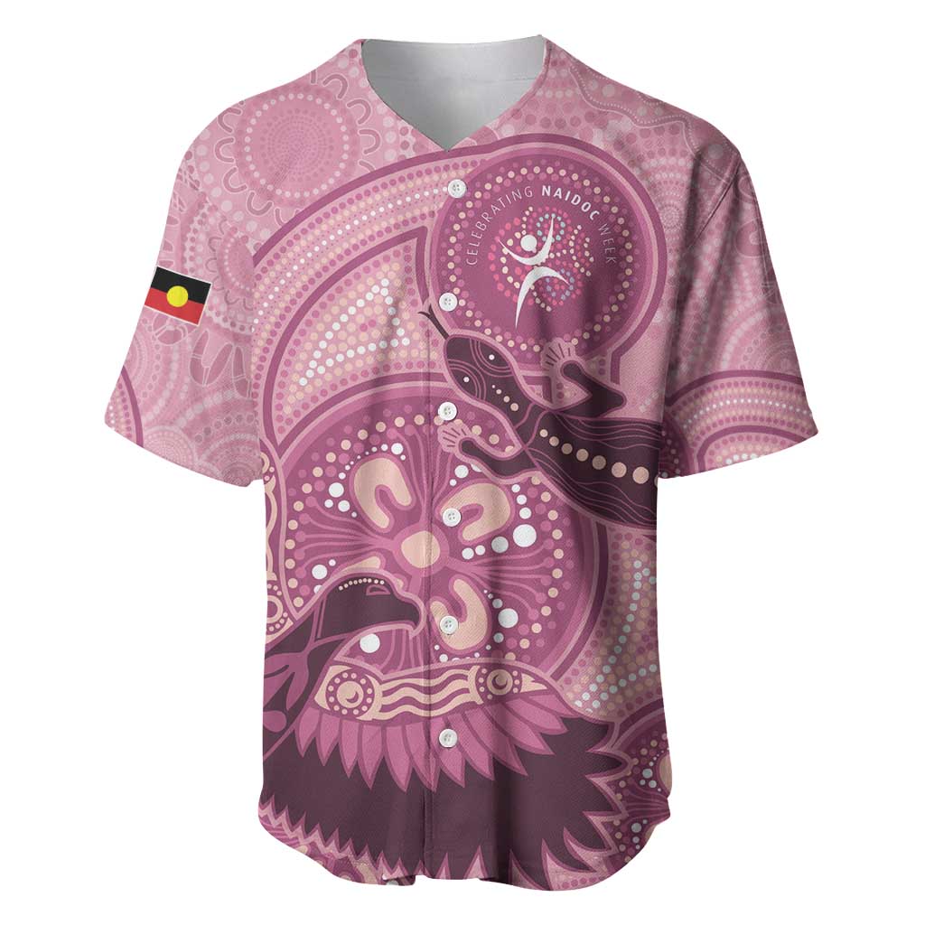 NAIDOC 2025 Strength Vision & Legacy Baseball Jersey Future Dreaming - Coral
