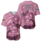 NAIDOC 2025 Strength Vision & Legacy Baseball Jersey Future Dreaming - Coral