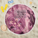 NAIDOC 2025 Strength Vision & Legacy Beach Blanket Future Dreaming - Coral