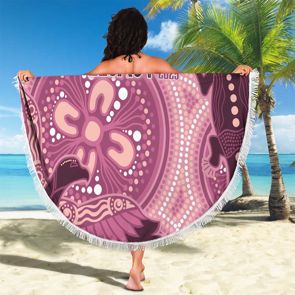 NAIDOC 2025 Strength Vision & Legacy Beach Blanket Future Dreaming - Coral
