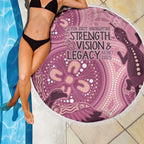 NAIDOC 2025 Strength Vision & Legacy Beach Blanket Future Dreaming - Coral