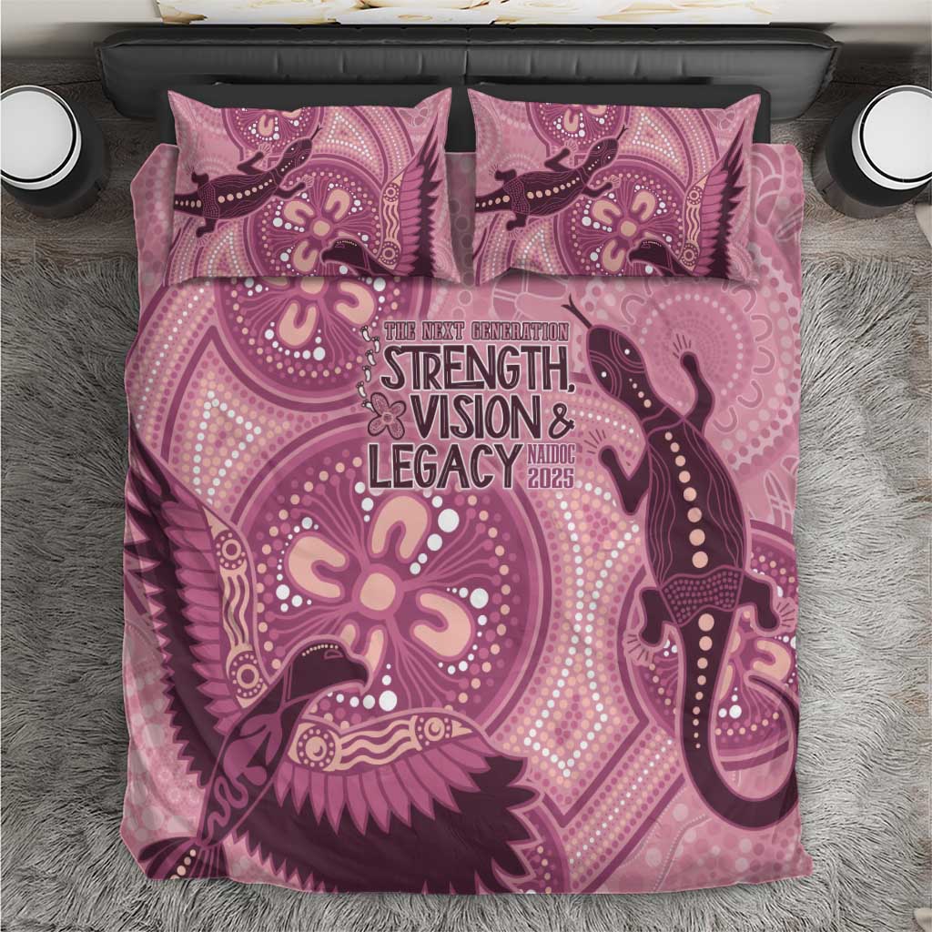 NAIDOC 2025 Strength Vision & Legacy Bedding Set Future Dreaming - Coral