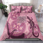NAIDOC 2025 Strength Vision & Legacy Bedding Set Future Dreaming - Coral