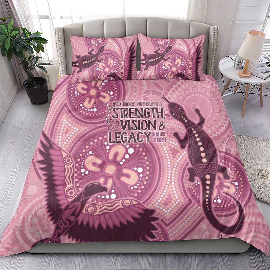 NAIDOC 2025 Strength Vision & Legacy Bedding Set Future Dreaming - Coral