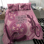 NAIDOC 2025 Strength Vision & Legacy Bedding Set Future Dreaming - Coral