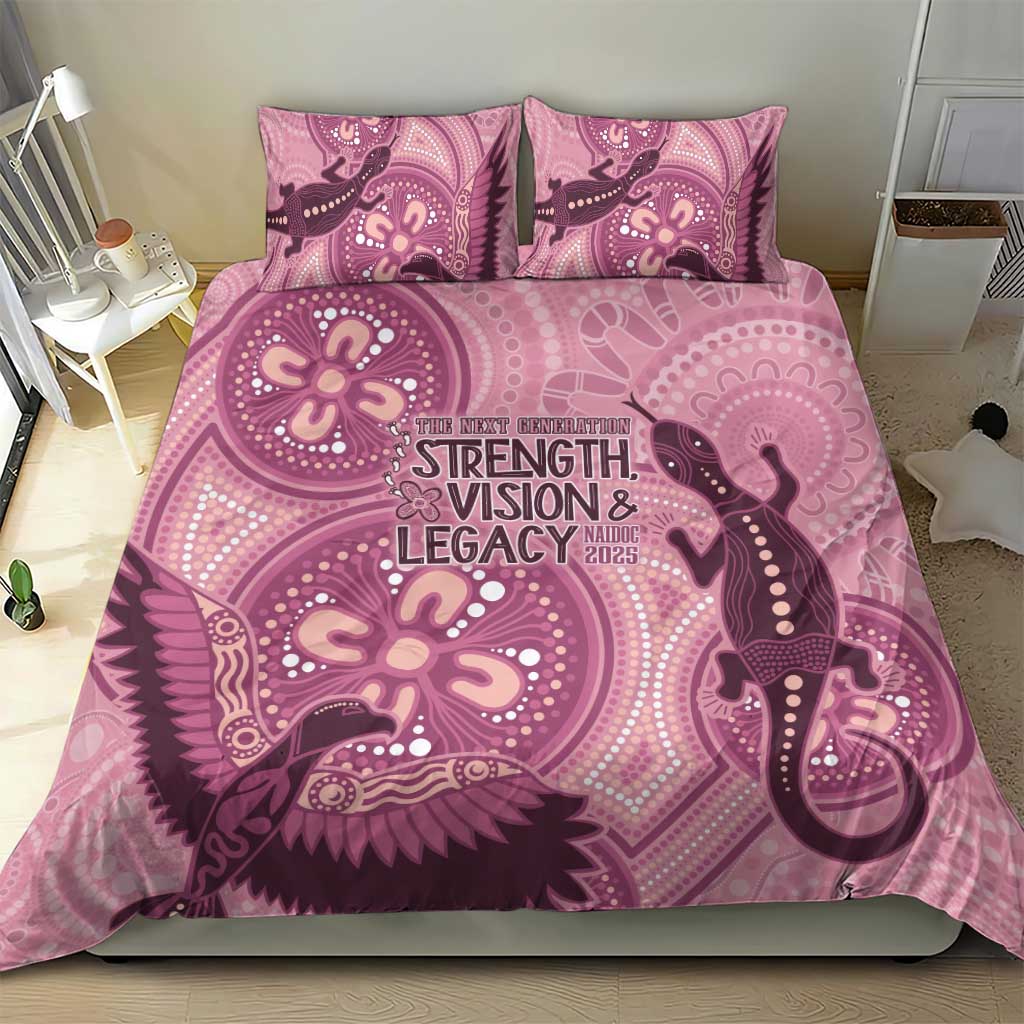 NAIDOC 2025 Strength Vision & Legacy Bedding Set Future Dreaming - Coral
