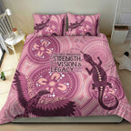 NAIDOC 2025 Strength Vision & Legacy Bedding Set Future Dreaming - Coral