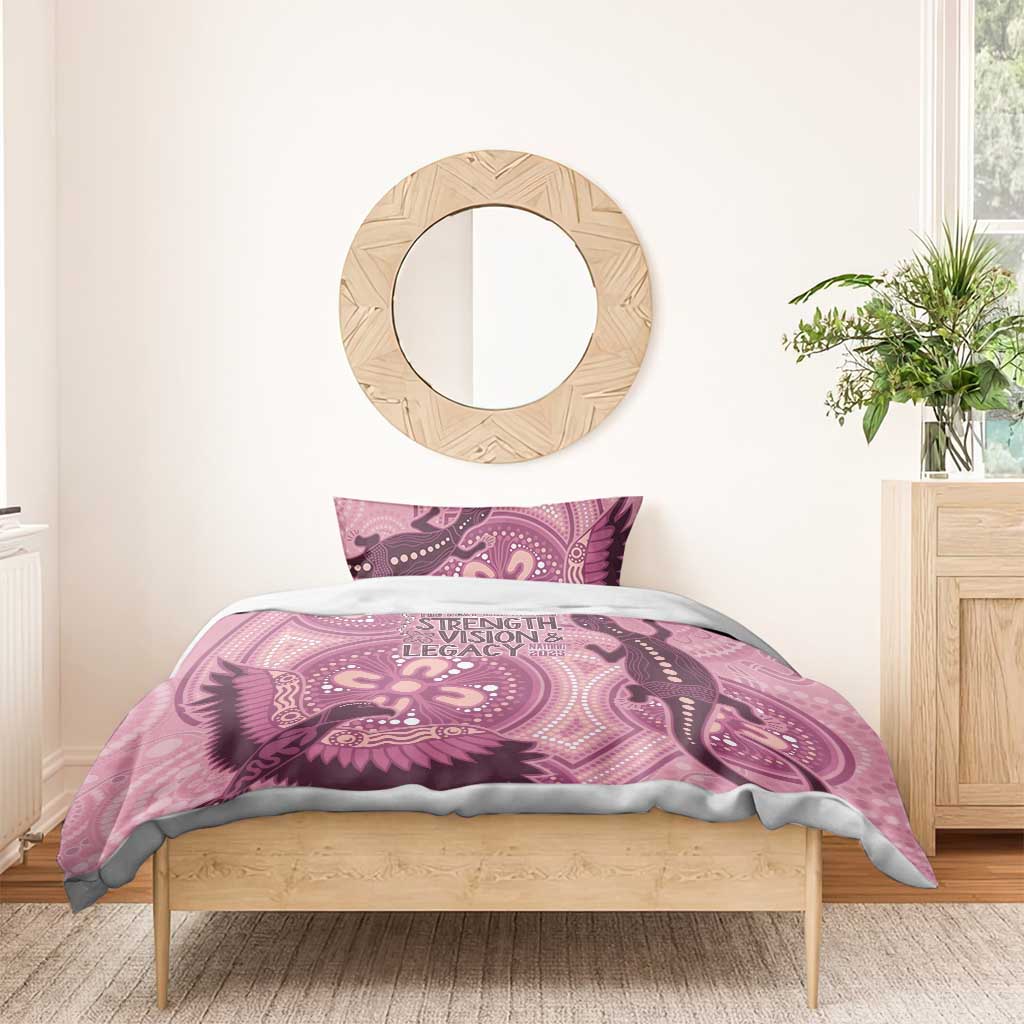 NAIDOC 2025 Strength Vision & Legacy Bedding Set Future Dreaming - Coral