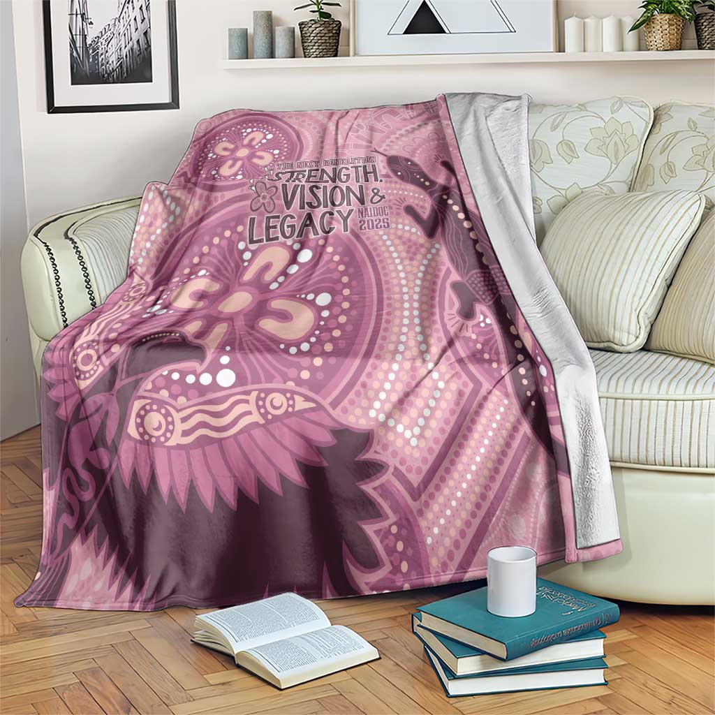 NAIDOC 2025 Strength Vision & Legacy Blanket Future Dreaming - Coral