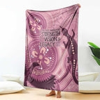 NAIDOC 2025 Strength Vision & Legacy Blanket Future Dreaming - Coral