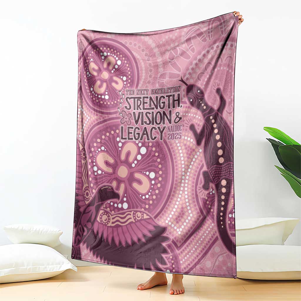 NAIDOC 2025 Strength Vision & Legacy Blanket Future Dreaming - Coral