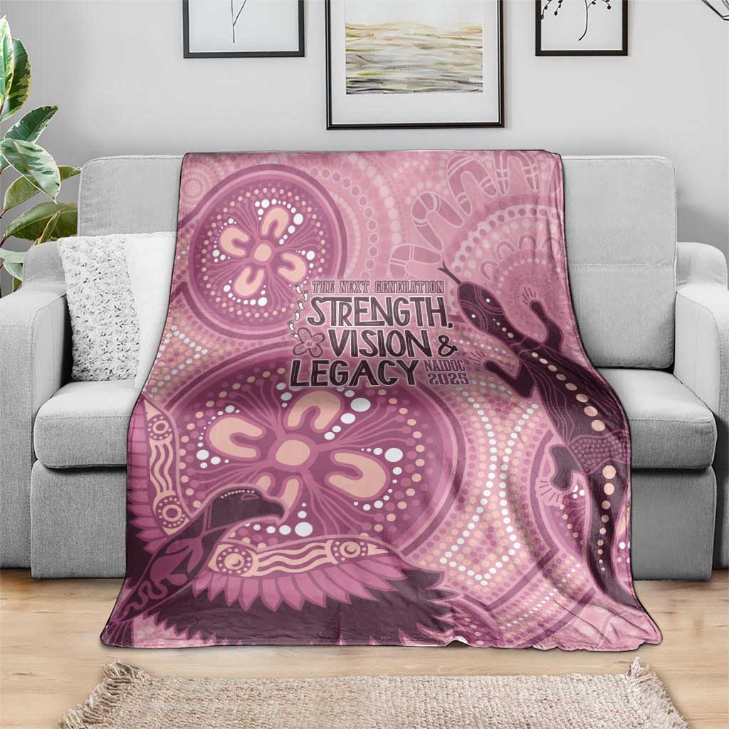 NAIDOC 2025 Strength Vision & Legacy Blanket Future Dreaming - Coral