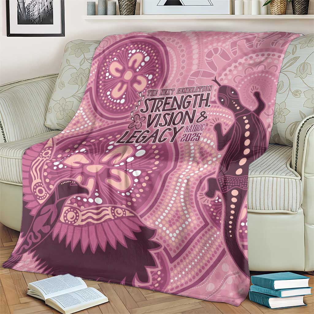 NAIDOC 2025 Strength Vision & Legacy Blanket Future Dreaming - Coral