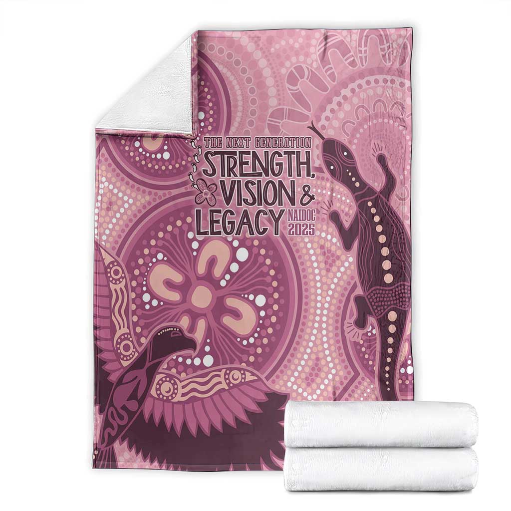 NAIDOC 2025 Strength Vision & Legacy Blanket Future Dreaming - Coral