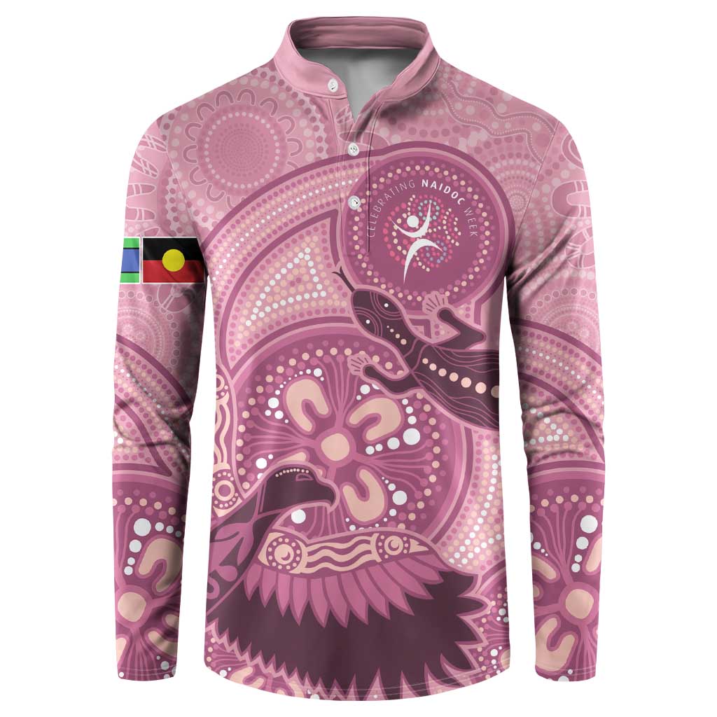 NAIDOC 2025 Strength Vision & Legacy Button Sweatshirt Future Dreaming - Coral