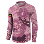 NAIDOC 2025 Strength Vision & Legacy Button Sweatshirt Future Dreaming - Coral