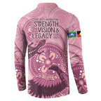 NAIDOC 2025 Strength Vision & Legacy Button Sweatshirt Future Dreaming - Coral