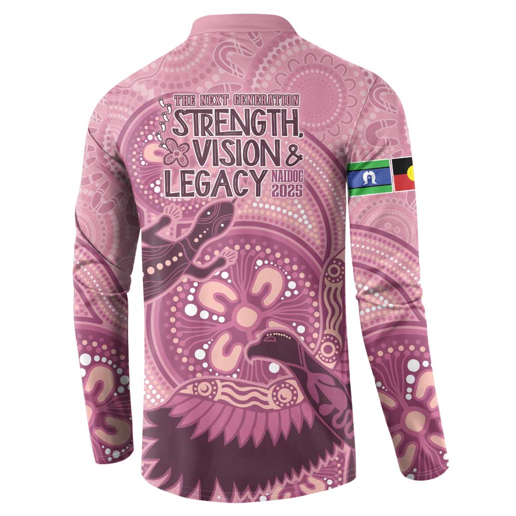 NAIDOC 2025 Strength Vision & Legacy Button Sweatshirt Future Dreaming - Coral