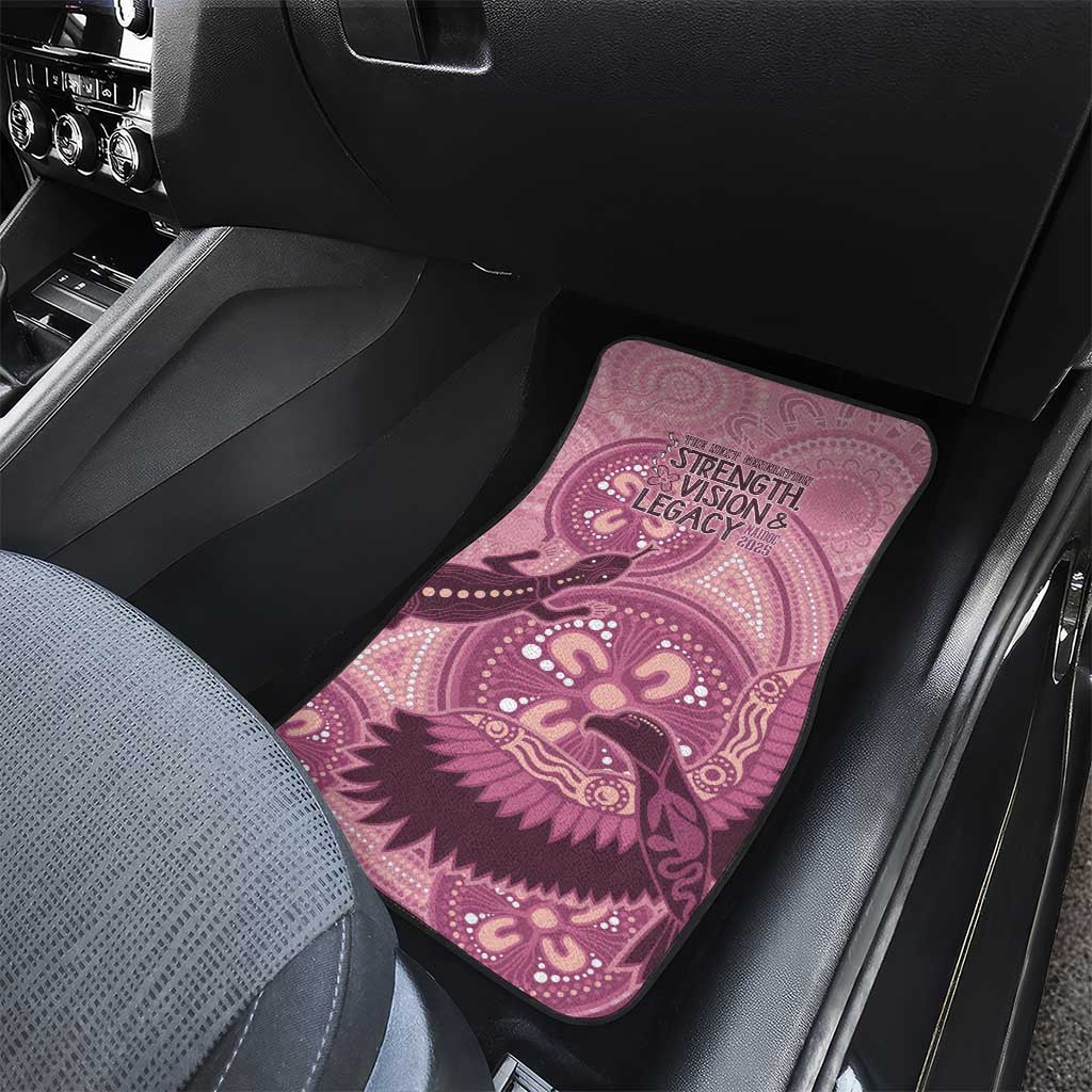 NAIDOC 2025 Strength Vision & Legacy Car Mats Future Dreaming - Coral