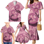 NAIDOC 2025 Strength Vision & Legacy Family Matching Mermaid Dress and Hawaiian Shirt Future Dreaming - Coral