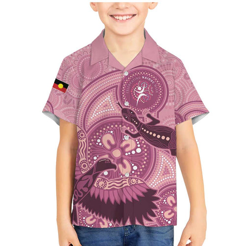 NAIDOC 2025 Strength Vision & Legacy Family Matching Mermaid Dress and Hawaiian Shirt Future Dreaming - Coral