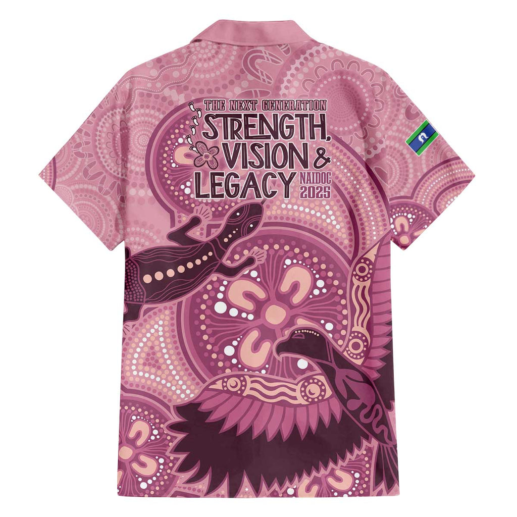 NAIDOC 2025 Strength Vision & Legacy Family Matching Off The Shoulder Long Sleeve Dress and Hawaiian Shirt Future Dreaming - Coral