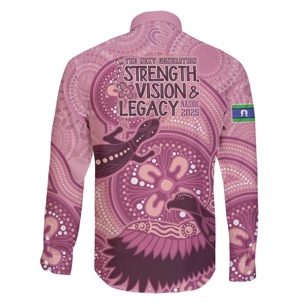 NAIDOC 2025 Strength Vision & Legacy Family Matching Off Shoulder Short Dress and Hawaiian Shirt Future Dreaming - Coral