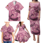 NAIDOC 2025 Strength Vision & Legacy Family Matching Puletasi and Hawaiian Shirt Future Dreaming - Coral