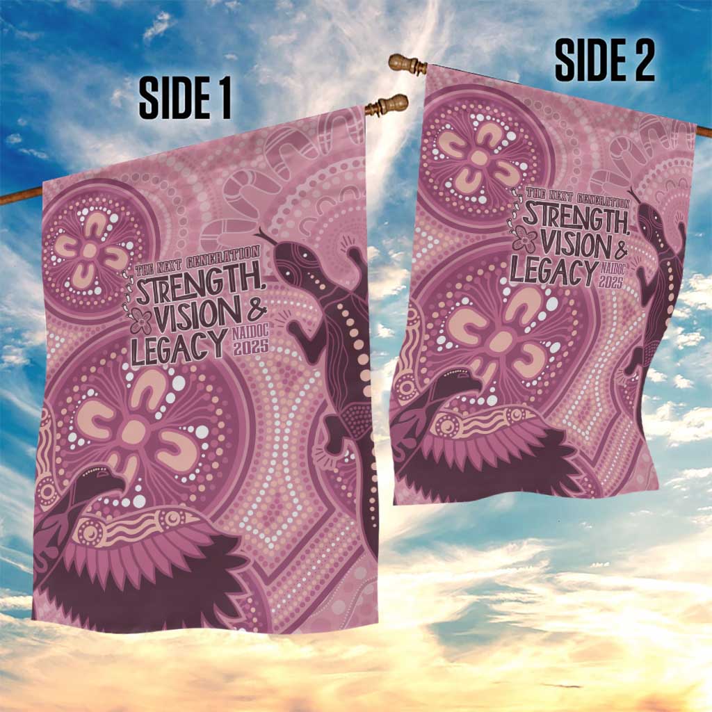 NAIDOC 2025 Strength Vision & Legacy Garden Flag Future Dreaming - Coral