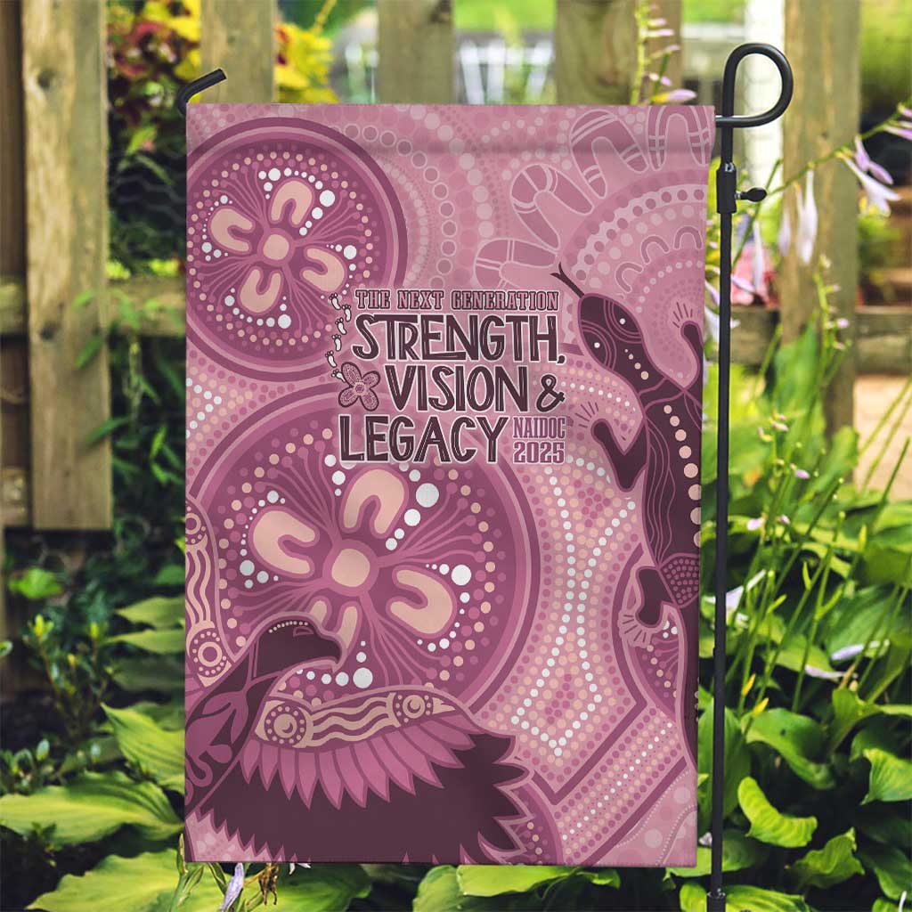NAIDOC 2025 Strength Vision & Legacy Garden Flag Future Dreaming - Coral